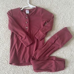 Lou Lou & Company Top & Bottom Set RIBBED 12-24 Month